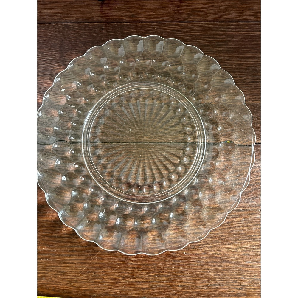 Anchor Hocking Vintage Bubble Dinner Plate Clear
